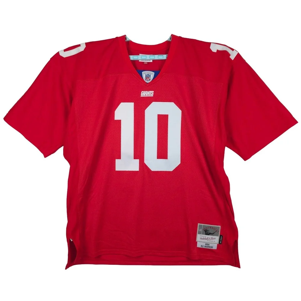 Eli Manning New York Giants Mitchell & Ness NFL 2XL XXL Jersey 2004 Red #10 NWT